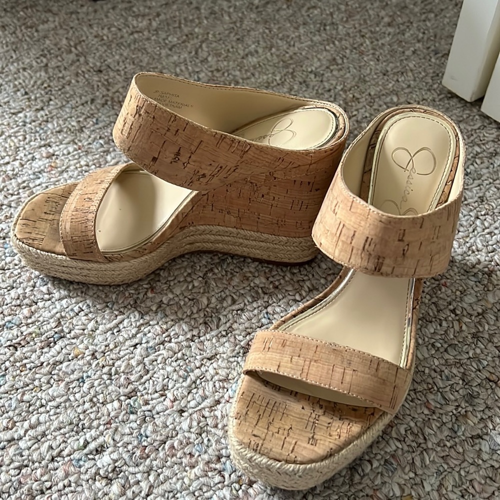 Cork wedges.